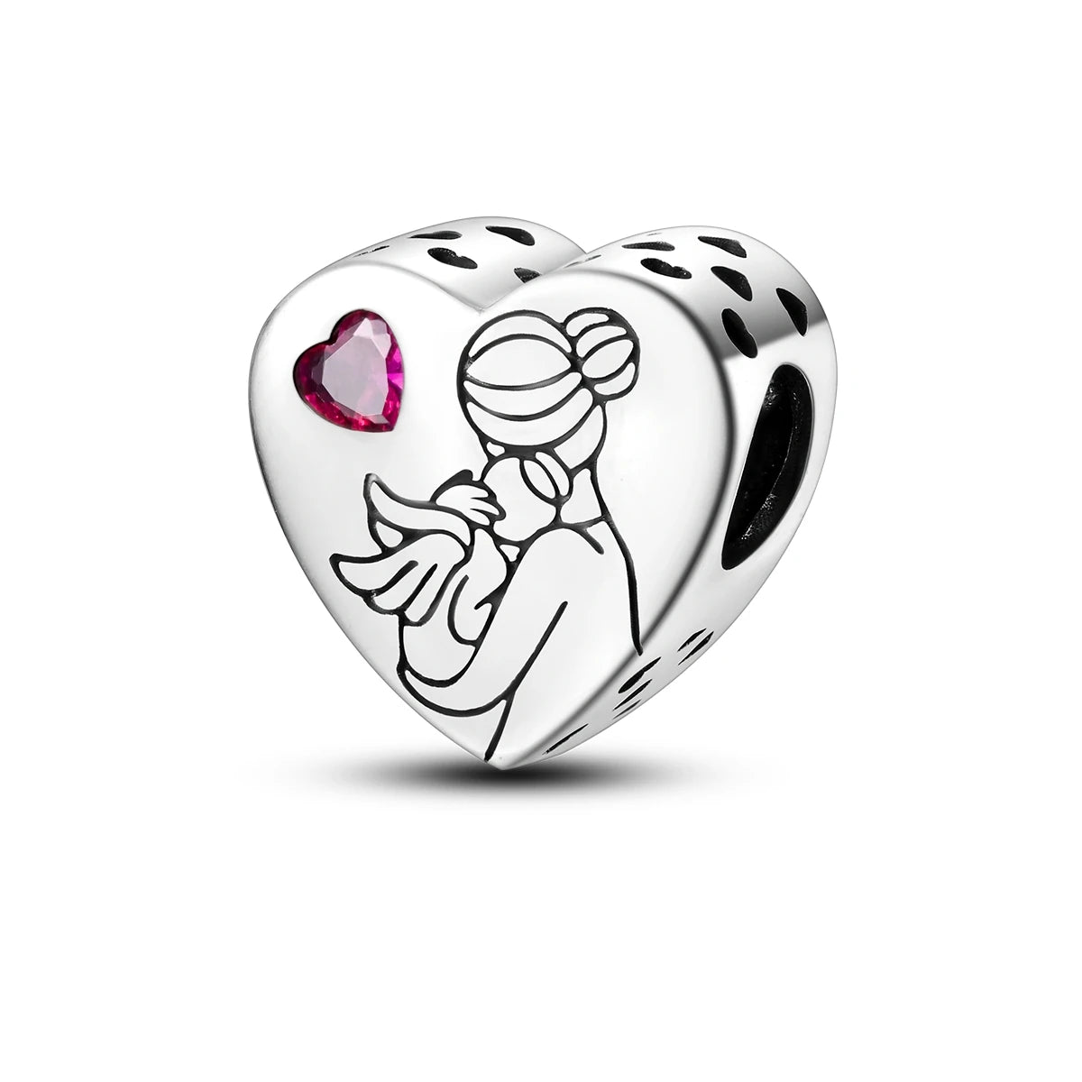 RomiVega 925 Sterling Silver Charms—Mommy & Me Series Collection