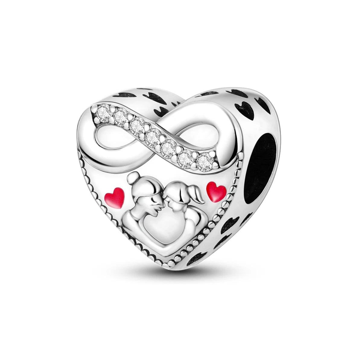 RomiVega 925 Sterling Silver Charms—Mommy & Me Series Collection