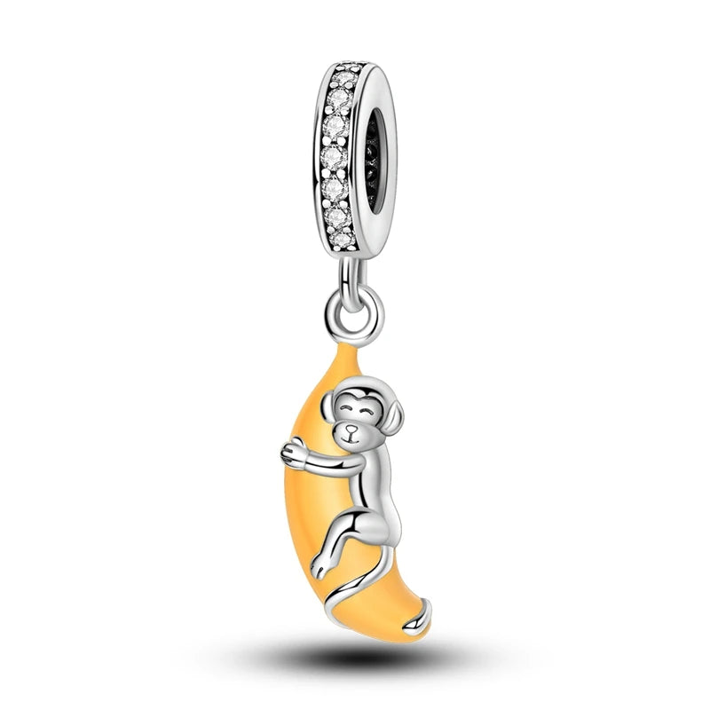 RomiVega 925 Sterling Silver Charms— So Berry Fruity Series Collection