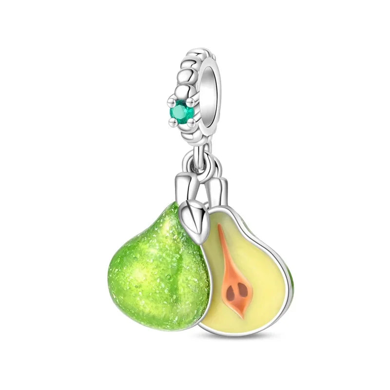 RomiVega 925 Sterling Silver Charms— So Berry Fruity Series Collection