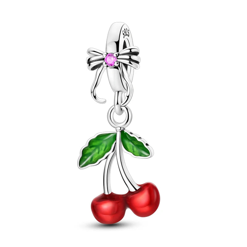RomiVega 925 Sterling Silver Charms— So Berry Fruity Series Collection