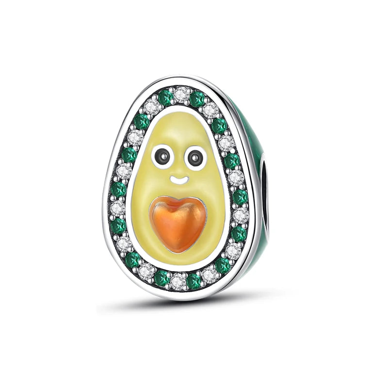 RomiVega 925 Sterling Silver Charms— So Berry Fruity Series Collection