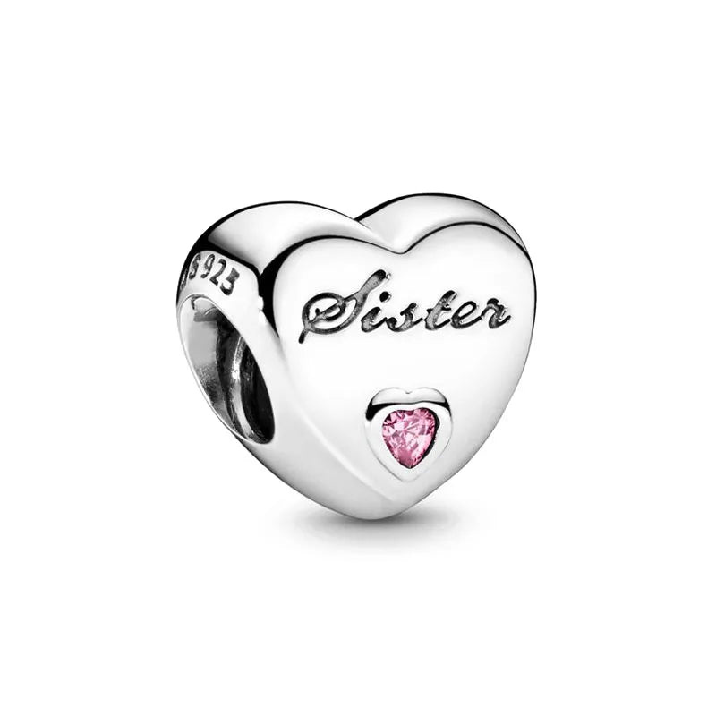 RomiVega 925 Sterling Silver Charms—Mommy & Me Series Collection
