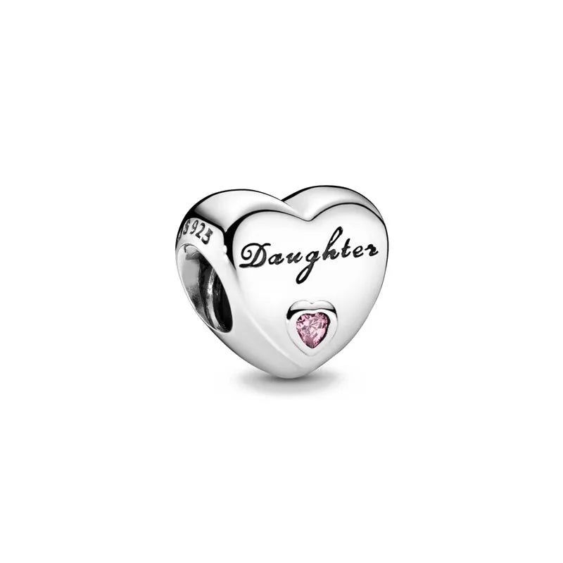 RomiVega 925 Sterling Silver Charms—Mommy & Me Series Collection