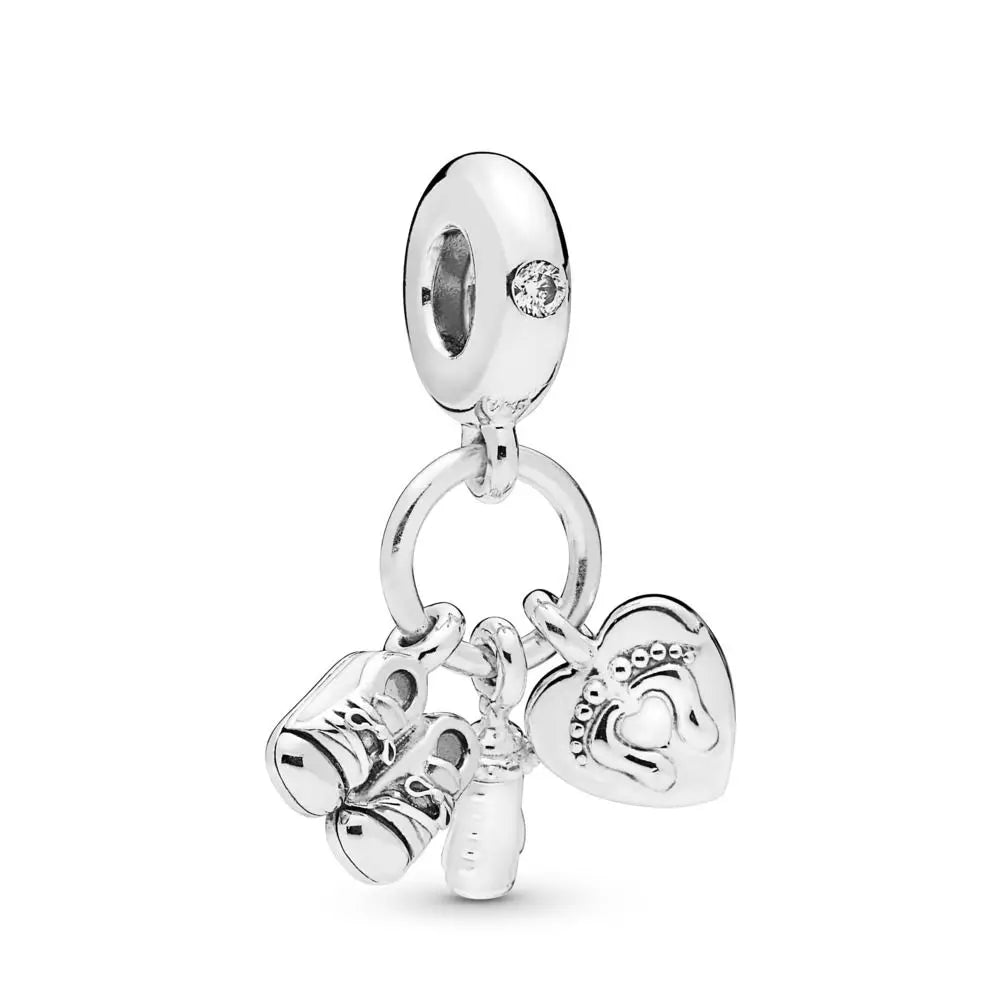 RomiVega 925 Sterling Silver Charms—White Series Collection