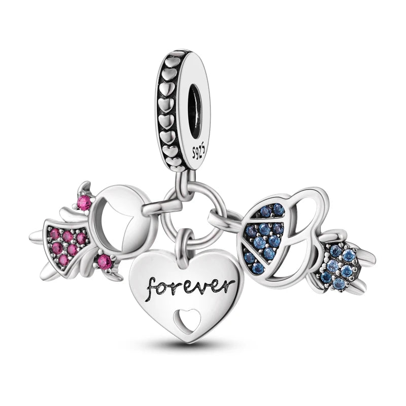 RomiVega 925 Sterling Silver Charms— Hobby Series Collection