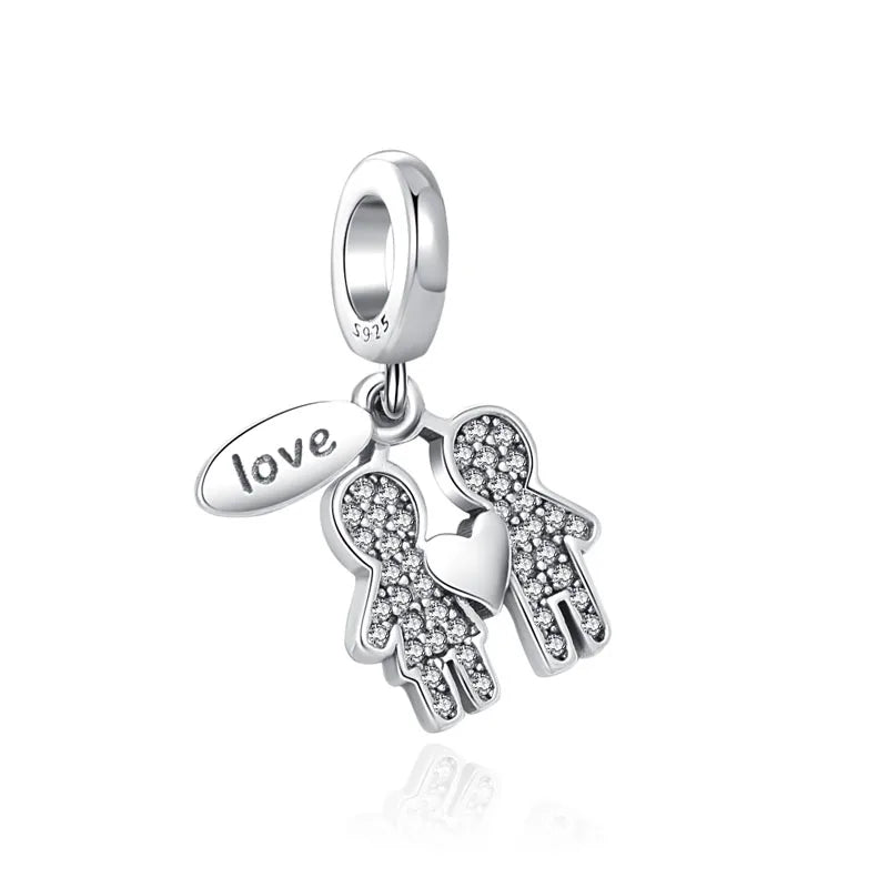 RomiVega 925 Sterling Silver Charms—White Series Collection