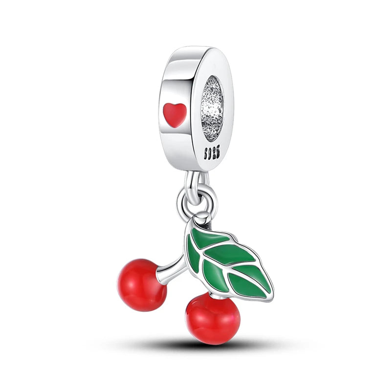 RomiVega 925 Sterling Silver Charms— So Berry Fruity Series Collection