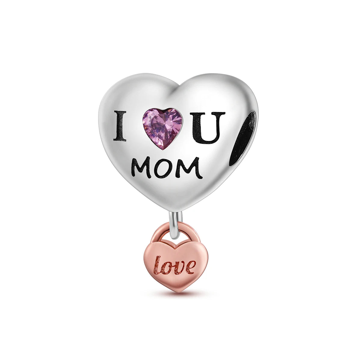 RomiVega 925 Sterling Silver Charms—Mommy & Me Series Collection