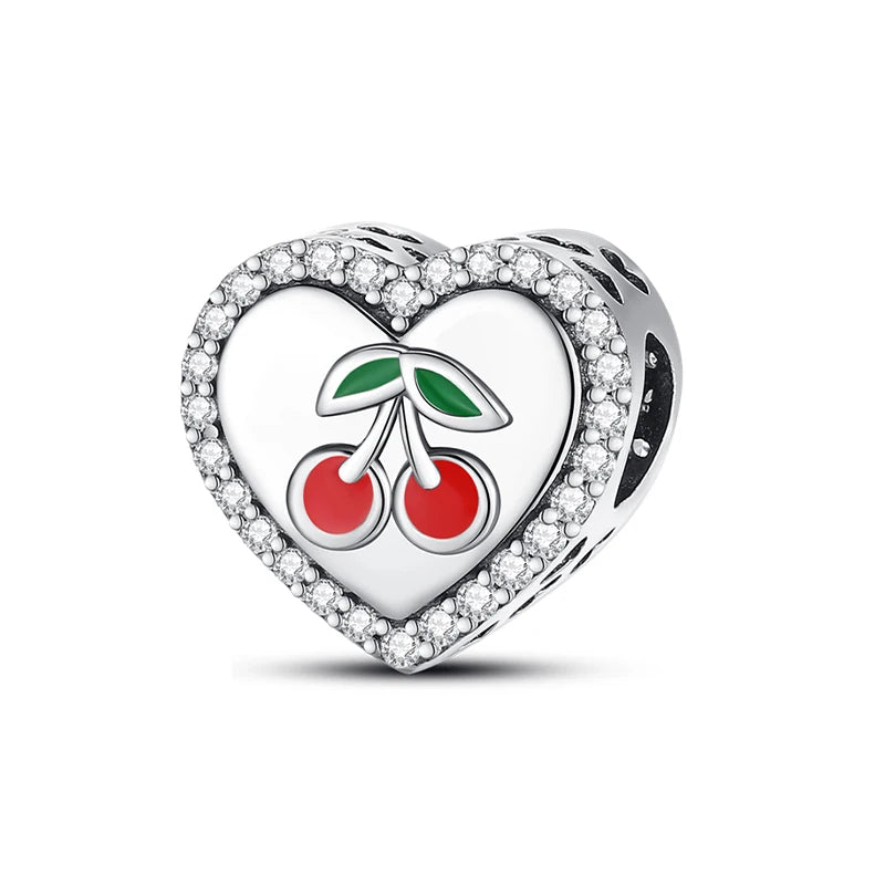 RomiVega 925 Sterling Silver Charms— So Berry Fruity Series Collection