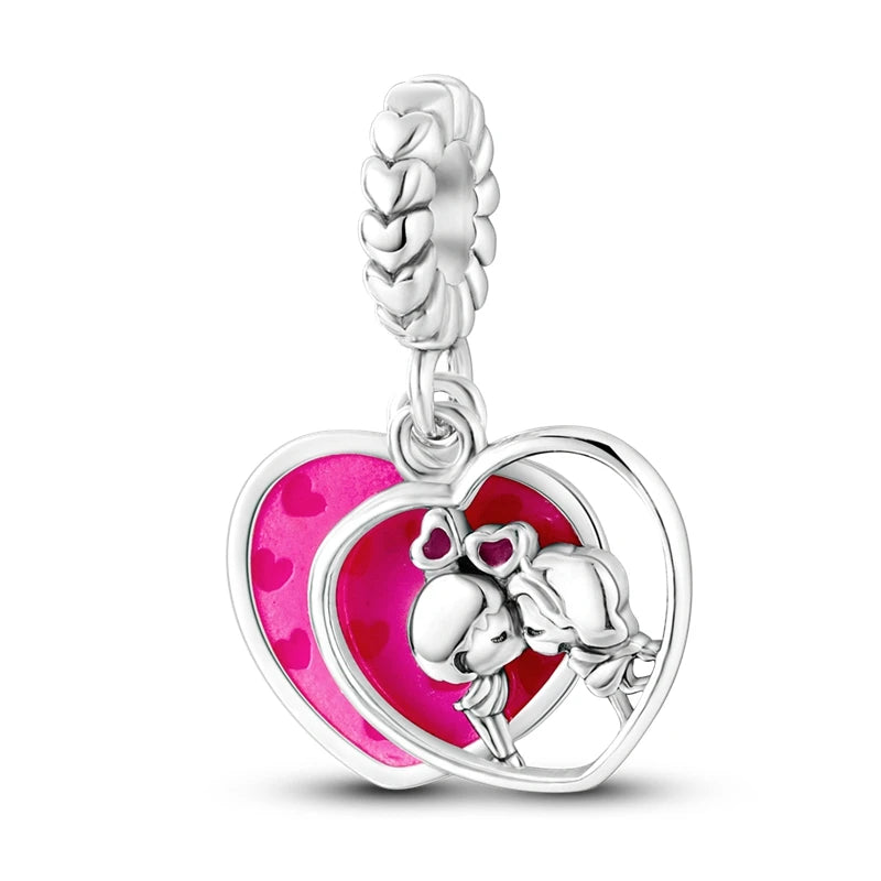 RomiVega 925 Sterling Silver Charms—Mommy & Me Series Collection