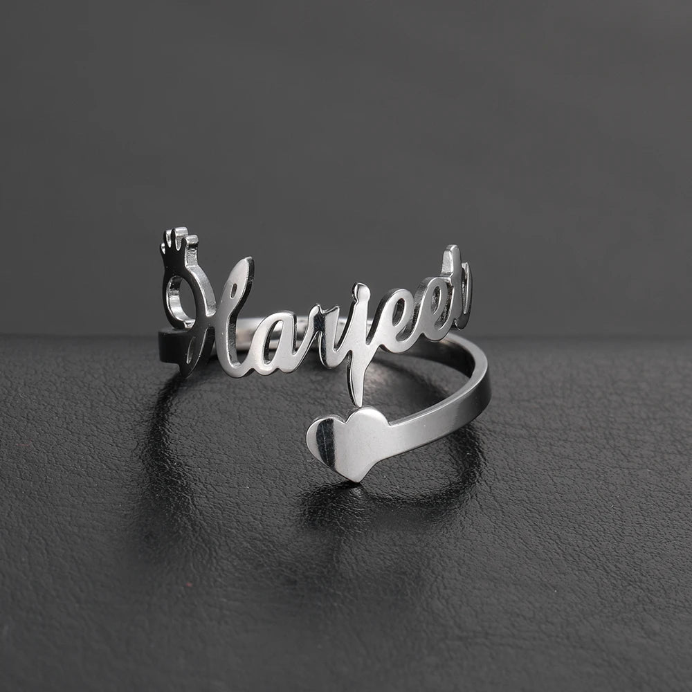 RomiVega Custom Double Name Finger Ring