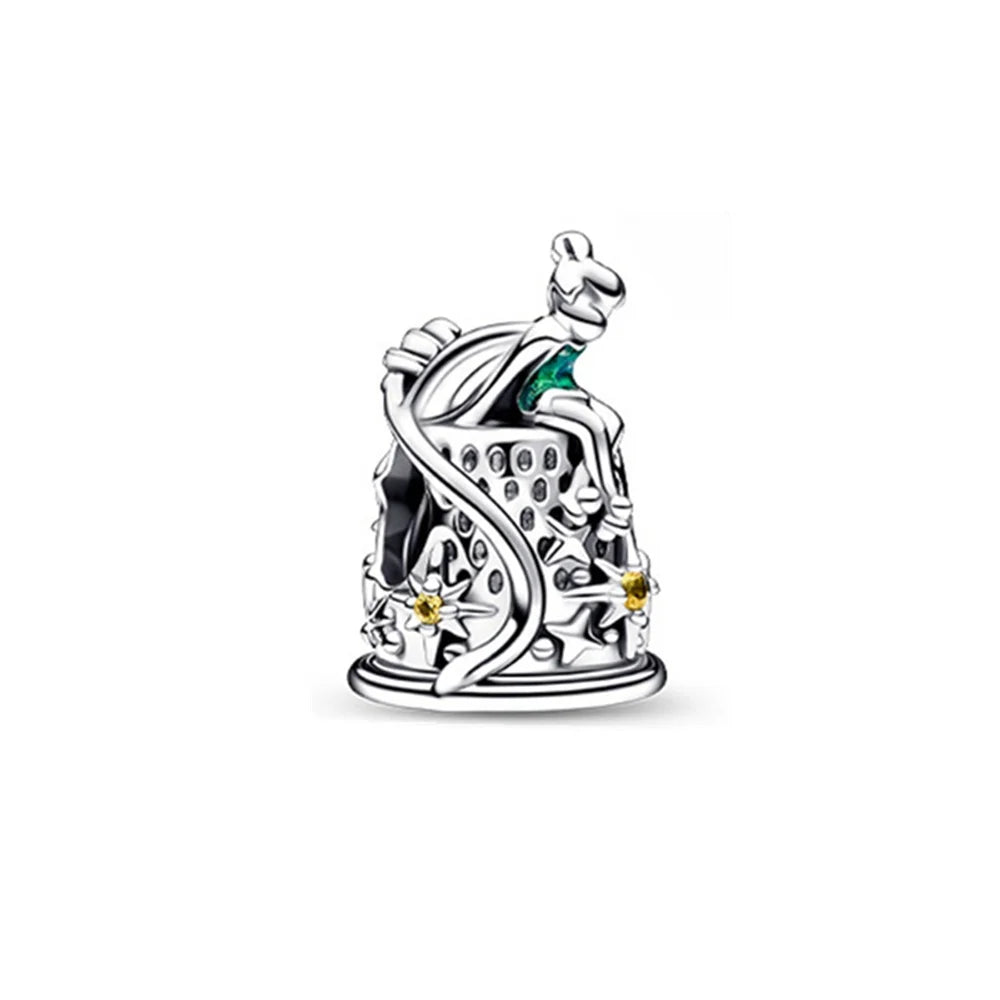 RomiVega 925 Sterling Silver Charms— Mermaid Princess Series Collection