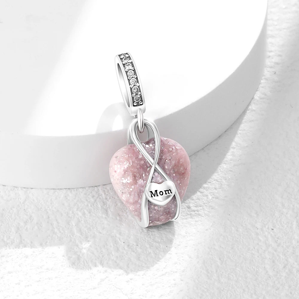 RomiVega 925 Sterling Silver Charms—Mommy & Me Series Collection