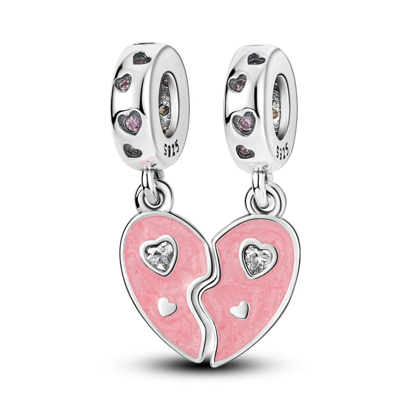 RomiVega 925 Sterling Silver Charms—Mommy & Me Series Collection