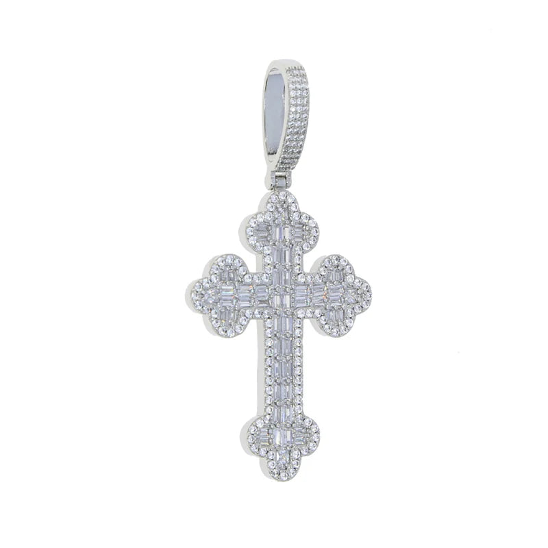 RomiVega Iced Out Cross Necklace