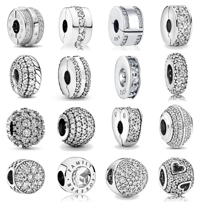 RomiVega 925 Sterling Silver Charms—White Series Collection