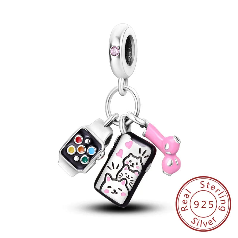 RomiVega 925 Sterling Silver Charms— Hobby Series Collection
