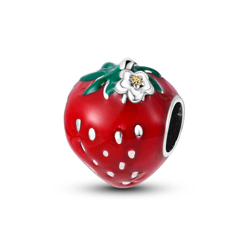 RomiVega 925 Sterling Silver Charms— So Berry Fruity Series Collection