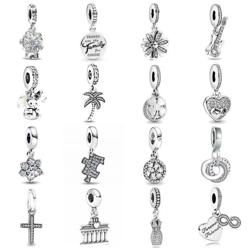 RomiVega 925 Sterling Silver Charms—White Series Collection