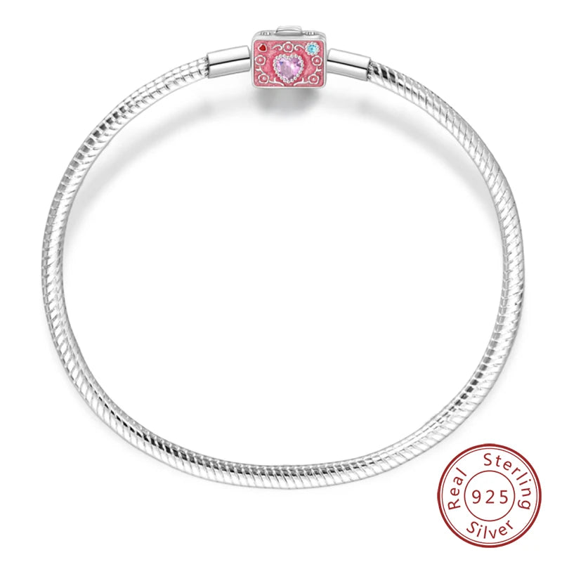 RomiVega 925 Silver Star, Moon & Clover Charm Bracelets