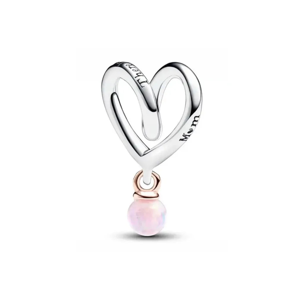 RomiVega 925 Sterling Silver Charms—Mommy & Me Series Collection