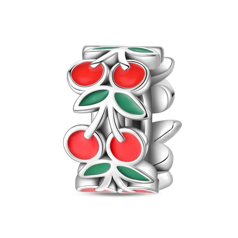 RomiVega 925 Sterling Silver Charms— So Berry Fruity Series Collection
