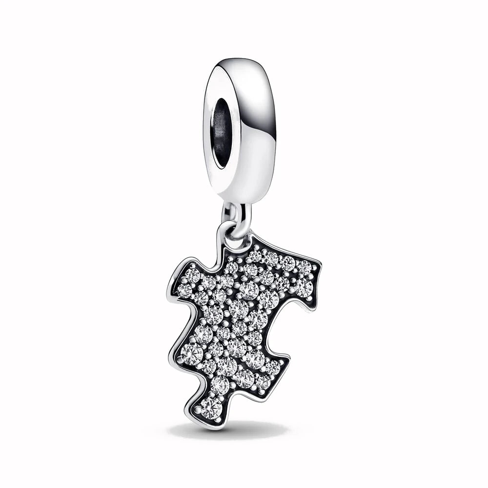 RomiVega 925 Sterling Silver Charms—White Series Collection