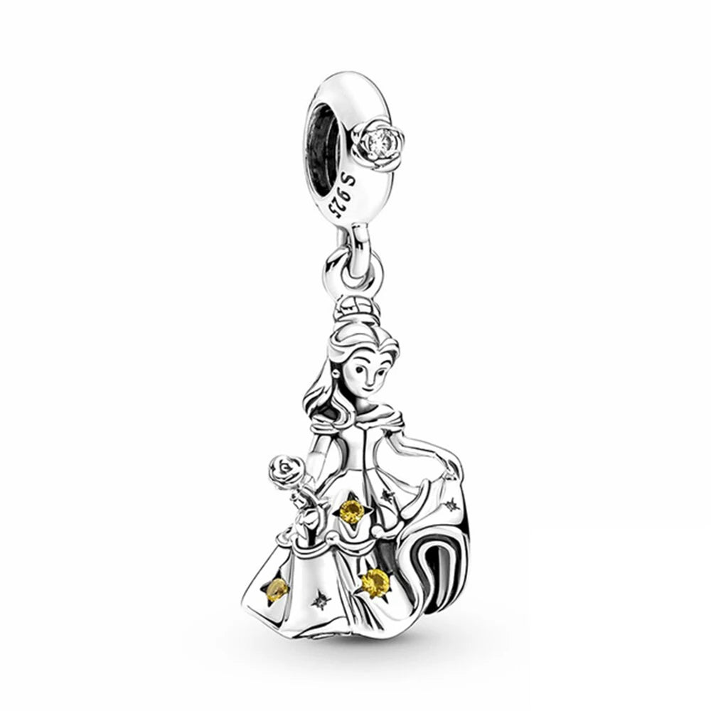 RomiVega 925 Sterling Silver Charms— Mermaid Princess Series Collection
