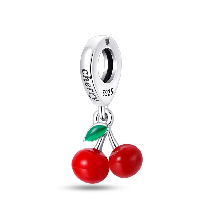 RomiVega 925 Sterling Silver Charms— So Berry Fruity Series Collection