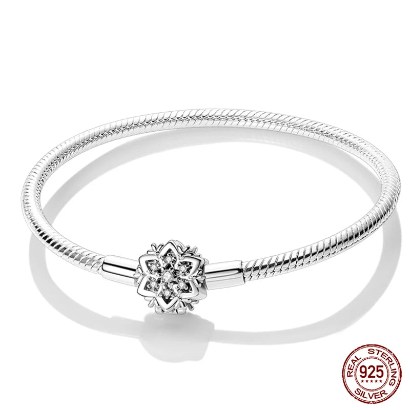 RomiVega 925 Silver Star, Moon & Clover Charm Bracelets