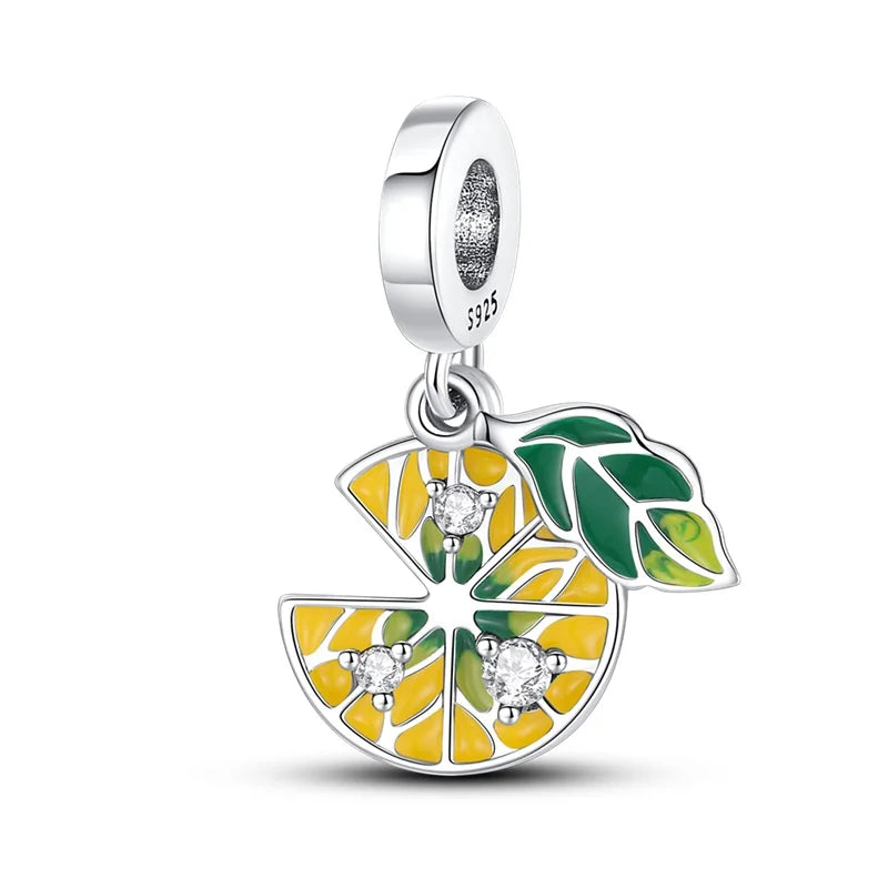 RomiVega 925 Sterling Silver Charms— So Berry Fruity Series Collection