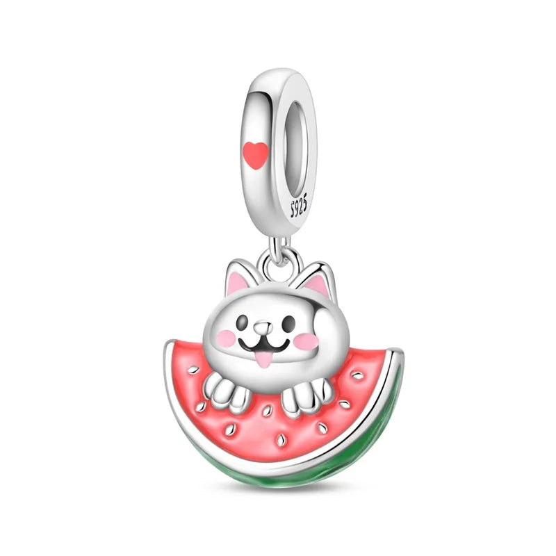 RomiVega 925 Sterling Silver Charms— So Berry Fruity Series Collection