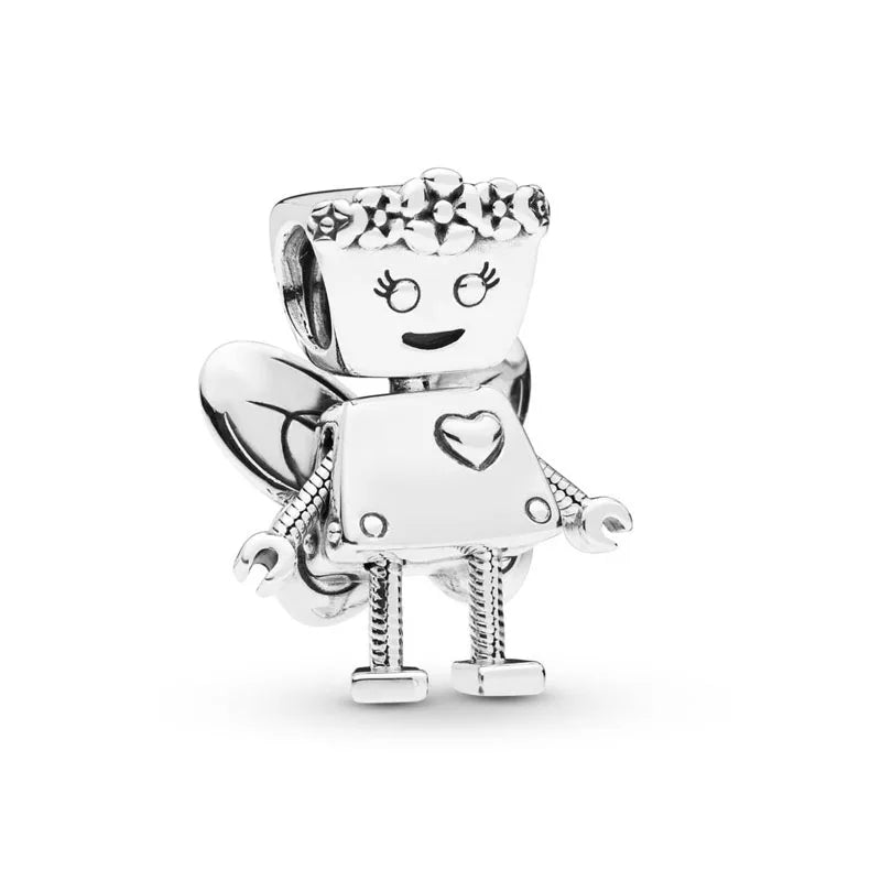 RomiVega 925 Sterling Silver Charms—White Series Collection