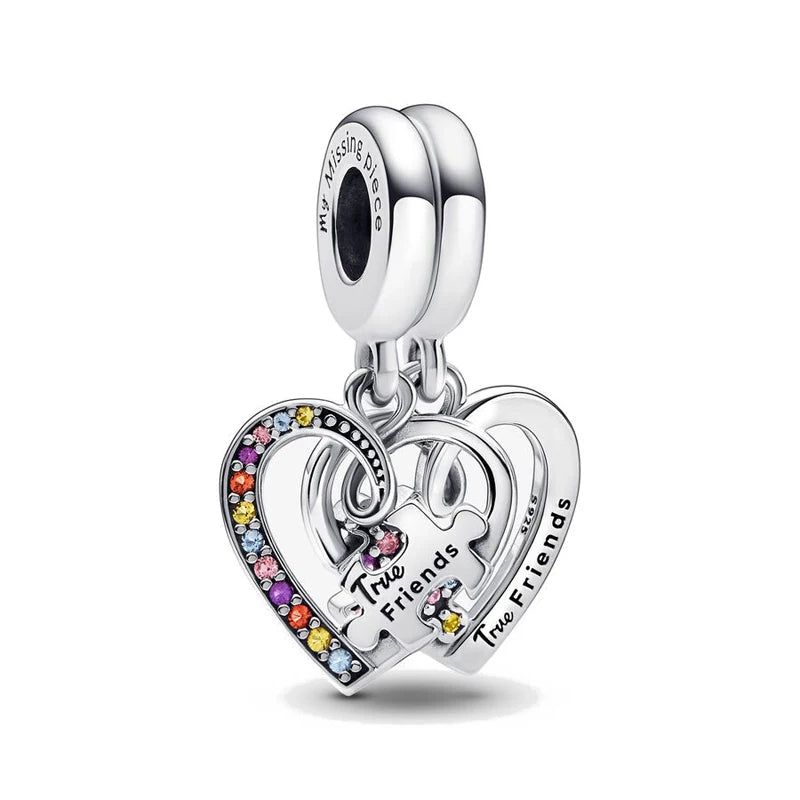 RomiVega 925 Sterling Silver Charms—Mommy & Me Series Collection