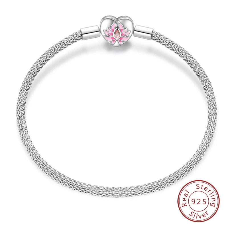 RomiVega 925 Silver Star, Moon & Clover Charm Bracelets