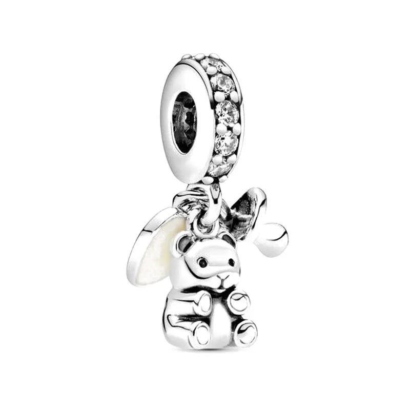 RomiVega 925 Sterling Silver Charms—White Series Collection