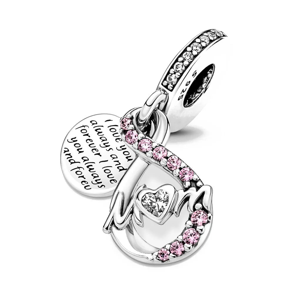 RomiVega 925 Sterling Silver Charms—Mommy & Me Series Collection