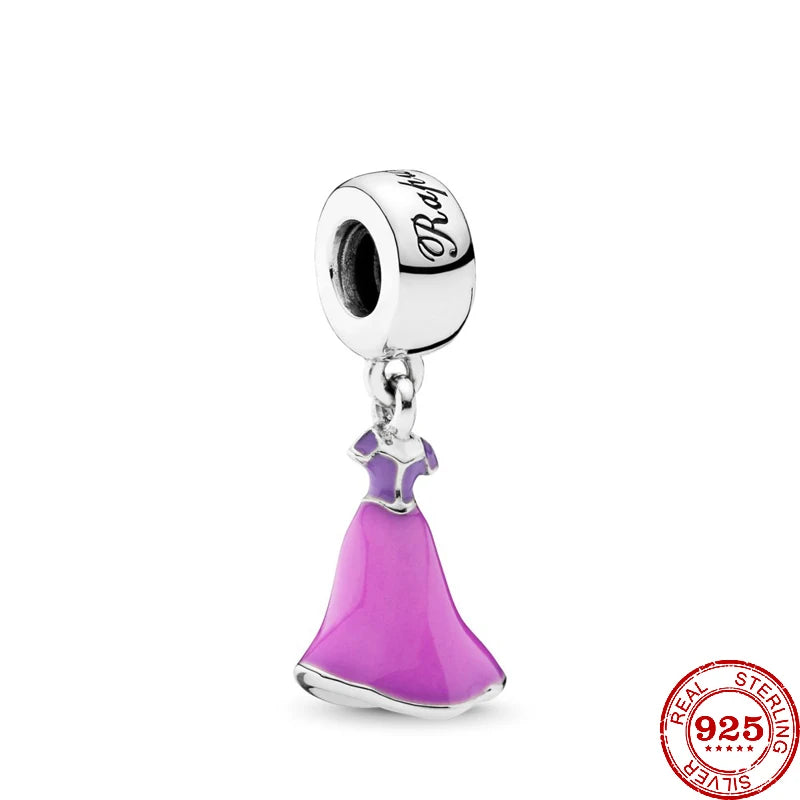 RomiVega 925 Sterling Silver Charms— Mermaid Princess Series Collection
