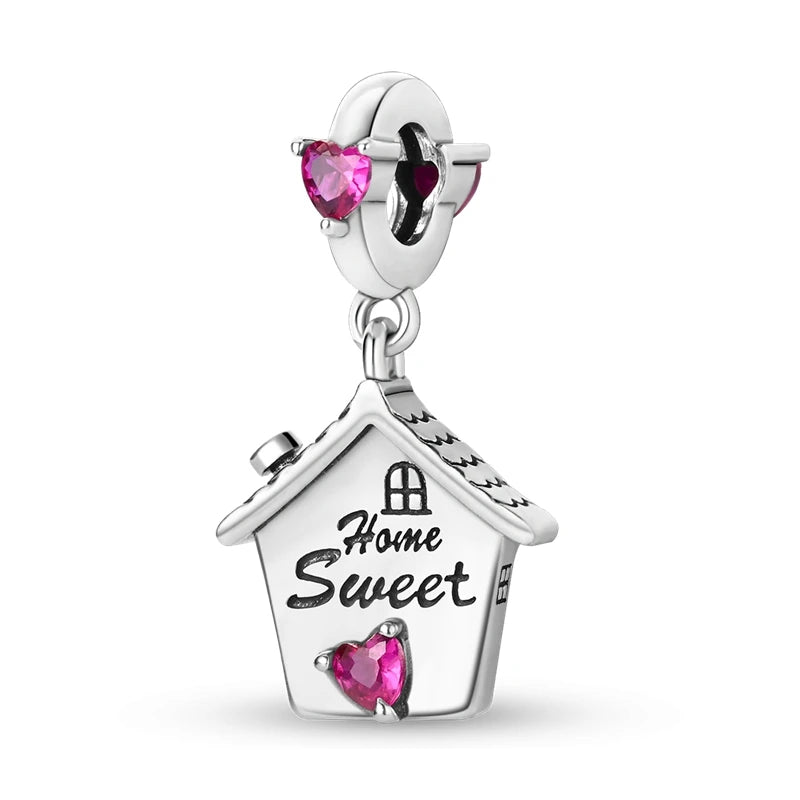 RomiVega 925 Sterling Silver Charms—Mommy & Me Series Collection