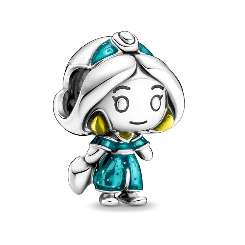 RomiVega 925 Sterling Silver Charms— Mermaid Princess Series Collection