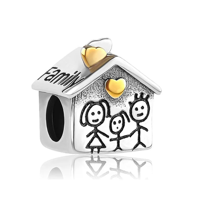 RomiVega 925 Sterling Silver Charms—Mommy & Me Series Collection