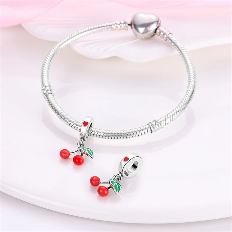 RomiVega 925 Sterling Silver Charms— So Berry Fruity Series Collection