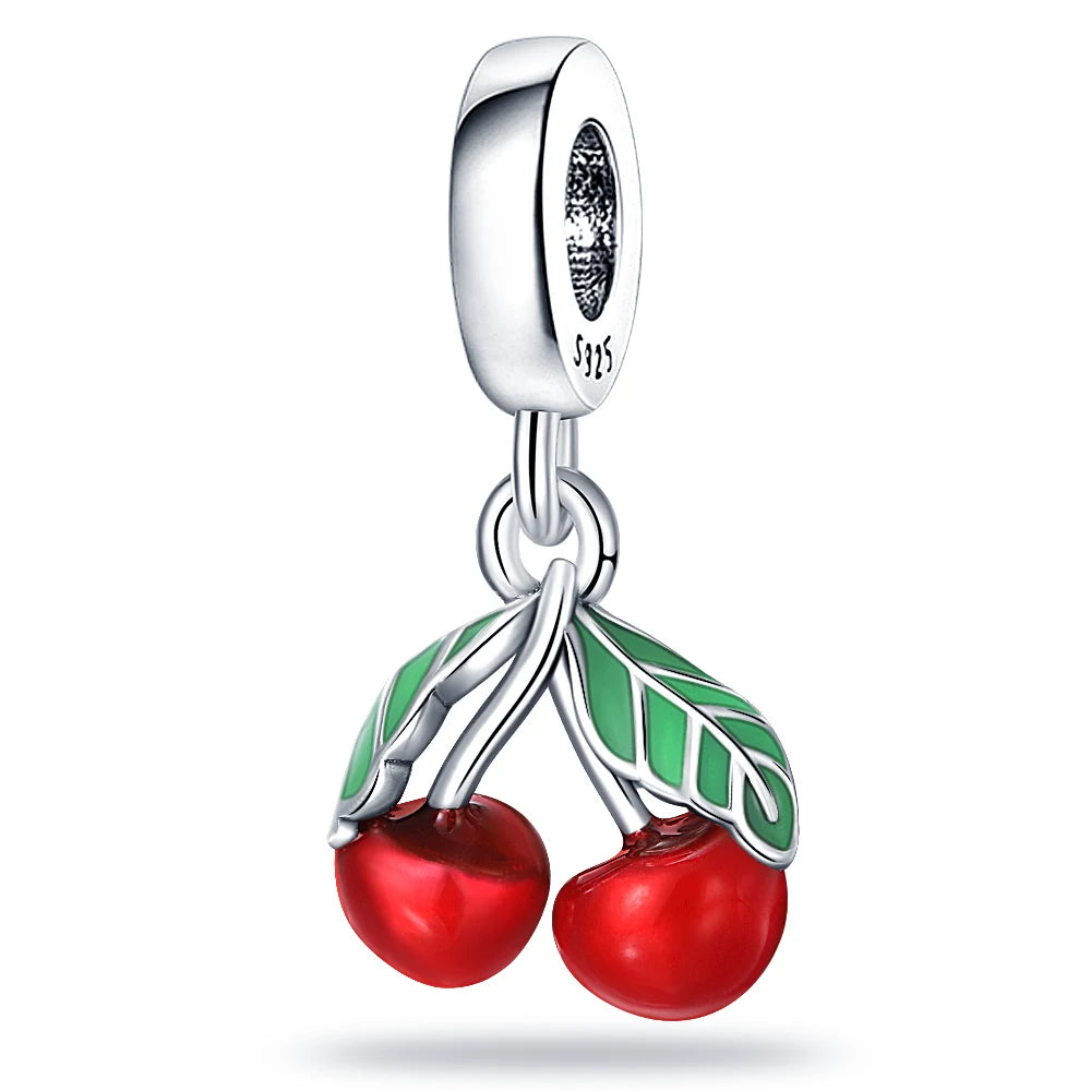 RomiVega 925 Sterling Silver Charms— So Berry Fruity Series Collection