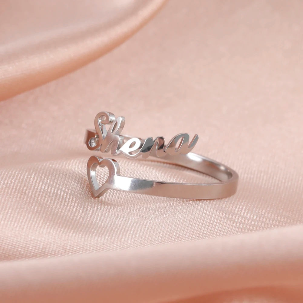 RomiVega Custom Double Name Finger Ring