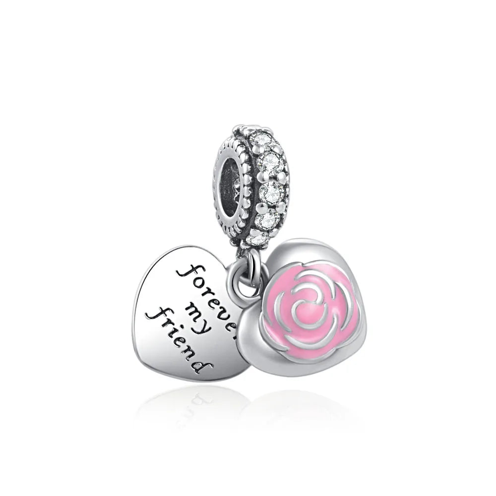 RomiVega 925 Sterling Silver Charms—Mommy & Me Series Collection