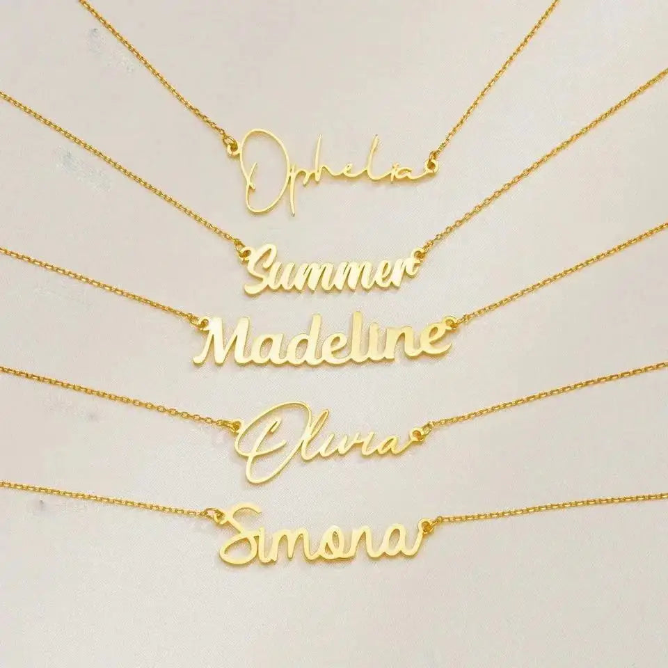 RomiVega Elegant Signature Custom Name Necklace