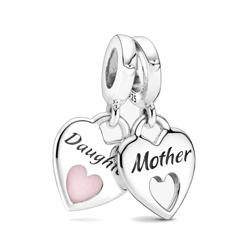 RomiVega 925 Sterling Silver Charms—Mommy & Me Series Collection
