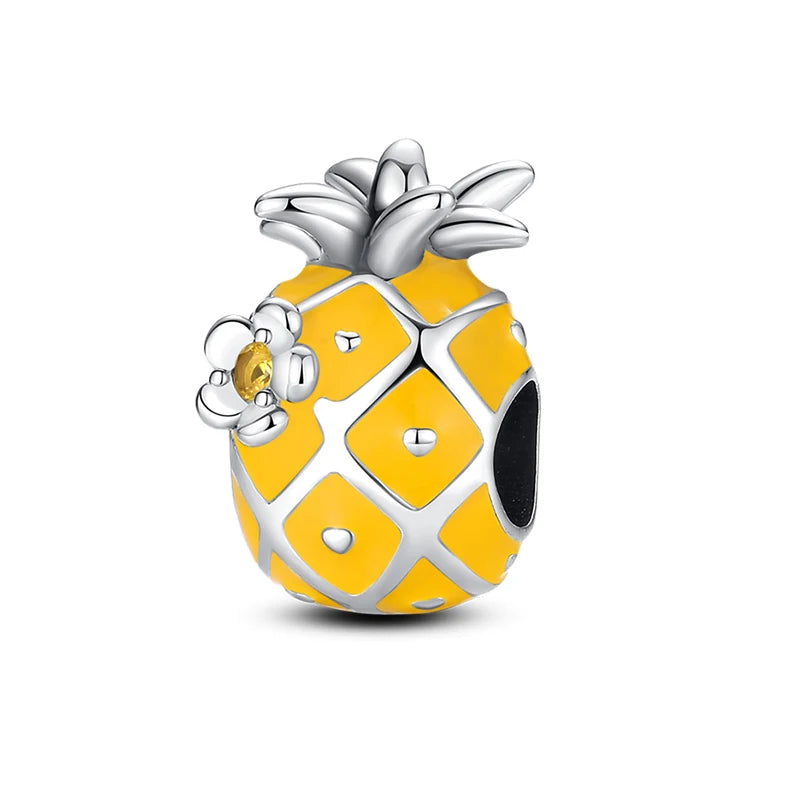 RomiVega 925 Sterling Silver Charms— So Berry Fruity Series Collection
