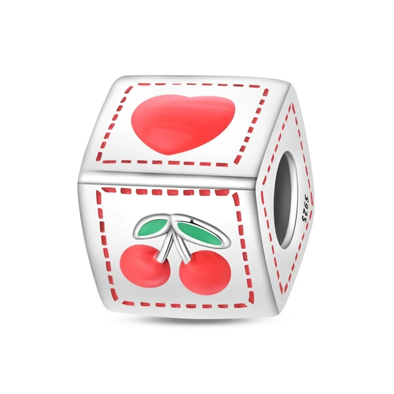 RomiVega 925 Sterling Silver Charms— So Berry Fruity Series Collection